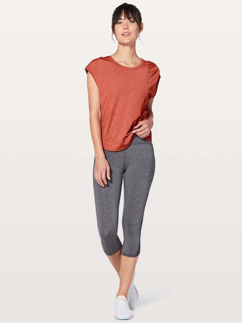 Lululemon Orange Gait Keeper Short Sleeve Top